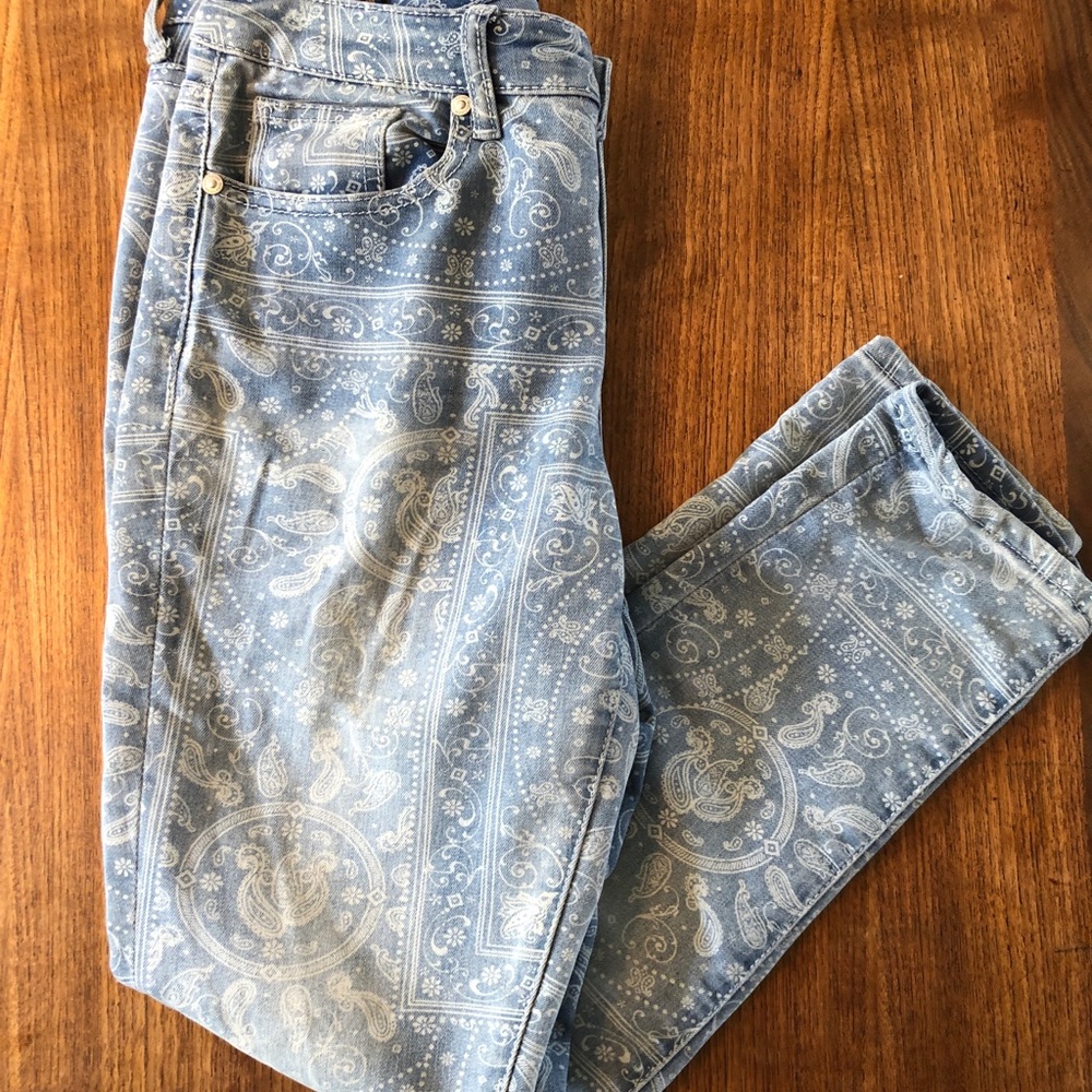 Seven7 paisley jeans